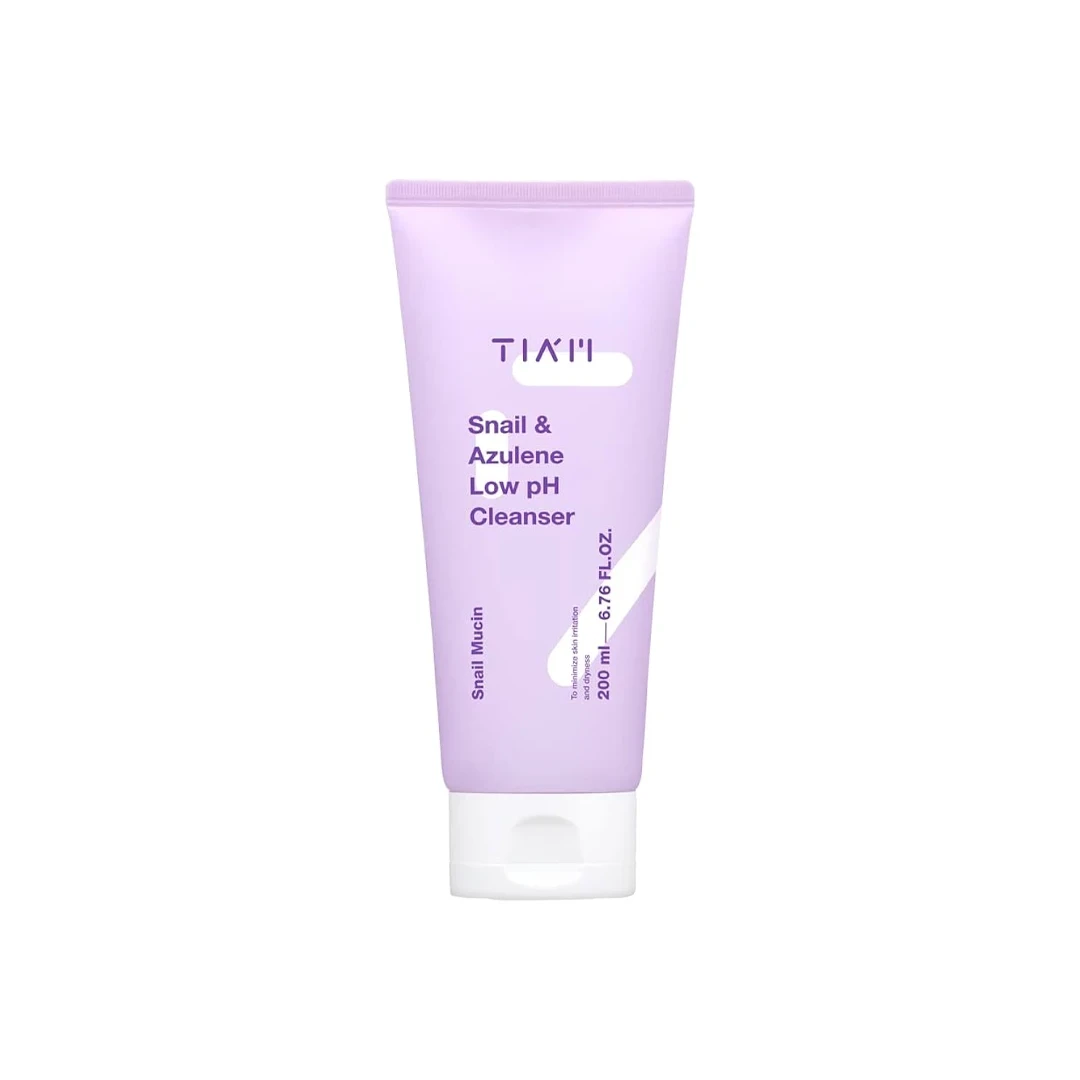 TIAM Snail & Azulene Low pH Cleanser 200ml bottle